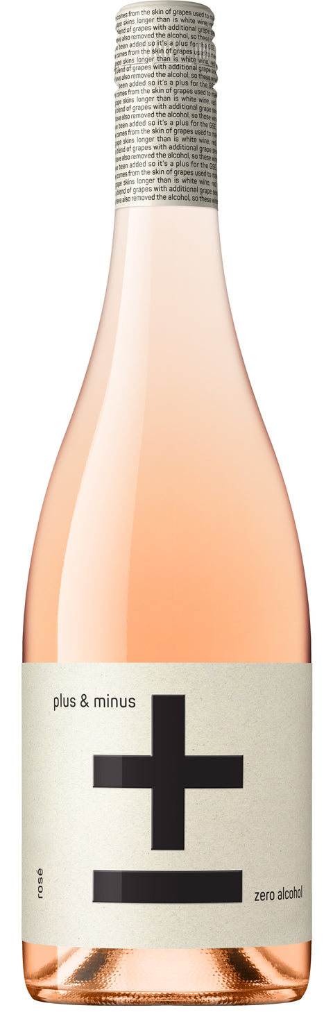 Plus & Minus Non Alcoholic Rosé Wine 2022 0.5%