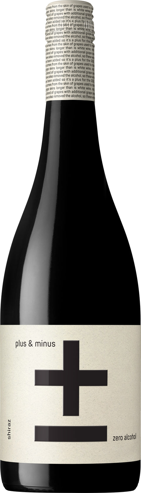 Plus & Minus Shiraz Wine Non Alcoholic 2022 0.5%